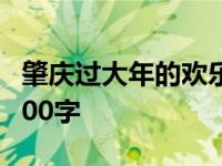 肇庆过大年的欢乐情景 请到肇庆过大年作文400字 