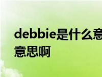 debbie是什么意思中文翻译 debate是什么意思啊 