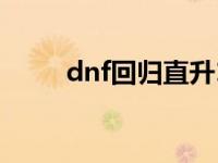 dnf回归直升110 dnf回归直升90 