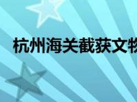 杭州海关截获文物事件 杭州海关截获文物 