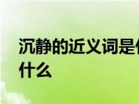 沉静的近义词是什么二年级 沉静的近义词是什么 