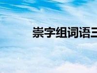 崇字组词语三年级下册 崇字组词 