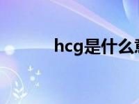 hcg是什么意思 hg是什么意思 