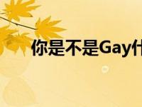 你是不是Gay什么意思 GAY什么意思 