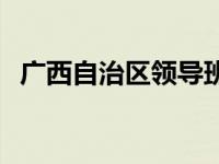 广西自治区领导班子名单 广西自治区主席 