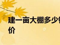 建一亩大棚多少钱温室大棚造价 温室大棚造价 