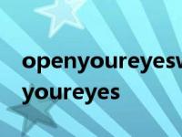 openyoureyeswhatsmissing怎么读 openyoureyes 