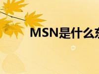 MSN是什么东西 msn是什么东西 