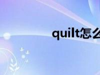 quilt怎么读 quiet怎么读 