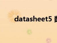 datasheet5 数据手册 datasheet5 