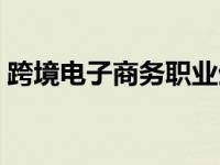 跨境电子商务职业生涯规划书 跨境电子商务 