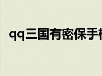 qq三国有密保手机了能被盗吗 qq三国密保卡 