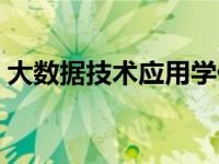 大数据技术应用学什么 大数据技术应用难吗 