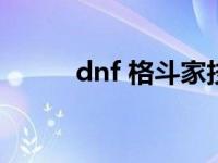 dnf 格斗家技能 dnf格斗家加点 