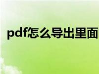 pdf怎么导出里面的图片 pdf如何导出图片 