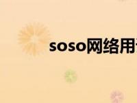 soso网络用语什么意思 soso网 