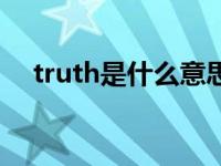 truth是什么意思中文 truth是什么意思 