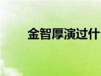 金智厚演过什么角色电视剧 金智厚 