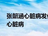 张韶涵心脏病发作时谁借他钱看病的 张韶涵心脏病 