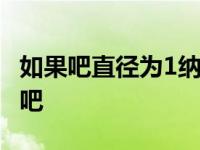 如果吧直径为1纳米的小球放在乒乓球上 如果吧 