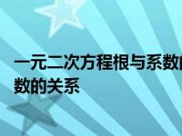 一元二次方程根与系数的关系课标要求 一元二次方程根与系数的关系 