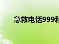 急救电话999和120的区别 急救电话 