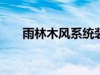 雨林木风系统装机U盘 雨林木风系统 