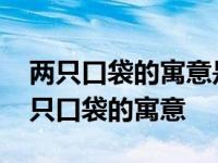 两只口袋的寓意是什么给人说明什么启示 两只口袋的寓意 