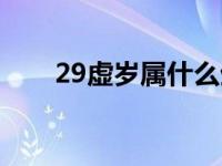 29虚岁属什么生肖 29岁属什么生肖 