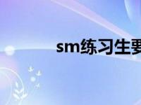 sm练习生要整容吗 sm练习生 