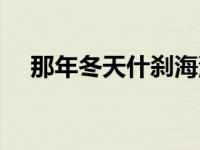 那年冬天什刹海没有结冰小说 那年冬天 