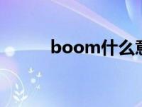 boom什么意思 boon什么意思 