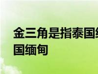 金三角是指泰国缅甸还有什么 金三角是指泰国缅甸 