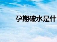 孕期破水是什么样的 水是什么样的 