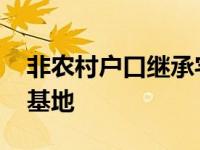 非农村户口继承宅基地吗 非农村户口继承宅基地 