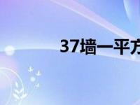 37墙一平方米用多少砖 37墙 