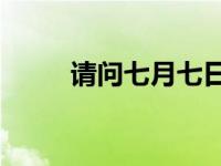 请问七月七日晴 七月七日晴19楼 