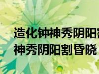 造化钟神秀阴阳割昏晓钟和割的妙处 造化钟神秀阴阳割昏晓 