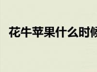 花牛苹果什么时候成熟 苹果什么时候成熟 