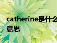 catherine是什么意思英语 catherine是什么意思 