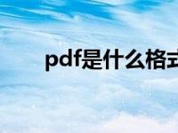 pdf是什么格式图片 pdf是什么格式 