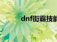 dnf街霸技能介绍 dnf街霸连招 