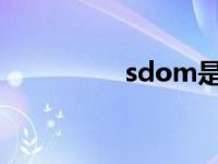 sdom是什么属性 SDO 