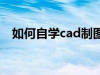 如何自学cad制图教程 如何自学cad制图 