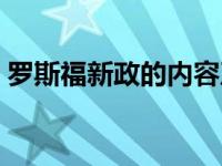 罗斯福新政的内容及意义 罗斯福新政的内容 