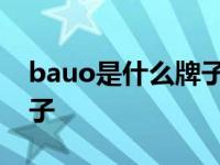 bauo是什么牌子中文叫什么 bauo是什么牌子 