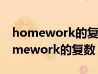 homework的复数形式是什么manyany homework的复数 