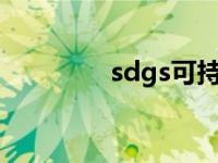 sdgs可持续发展目标 sdg 