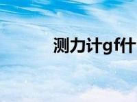 测力计gf什么意思 gf什么意思 