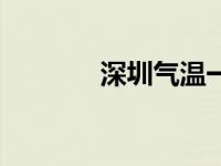 深圳气温一周查询 深圳气温 